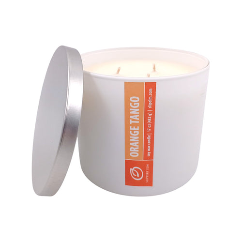 Orange Tango White 3-Wick Candle