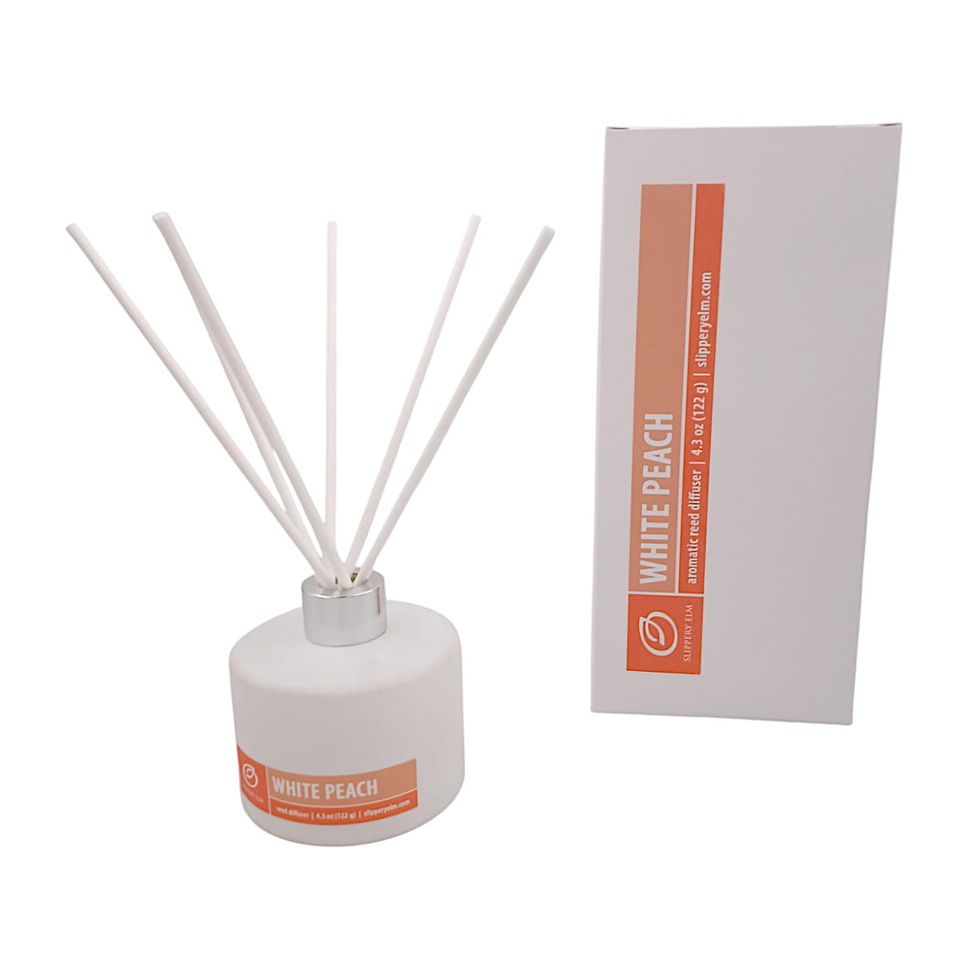 4.3oz White Peach Aromatic Reed Diffuser