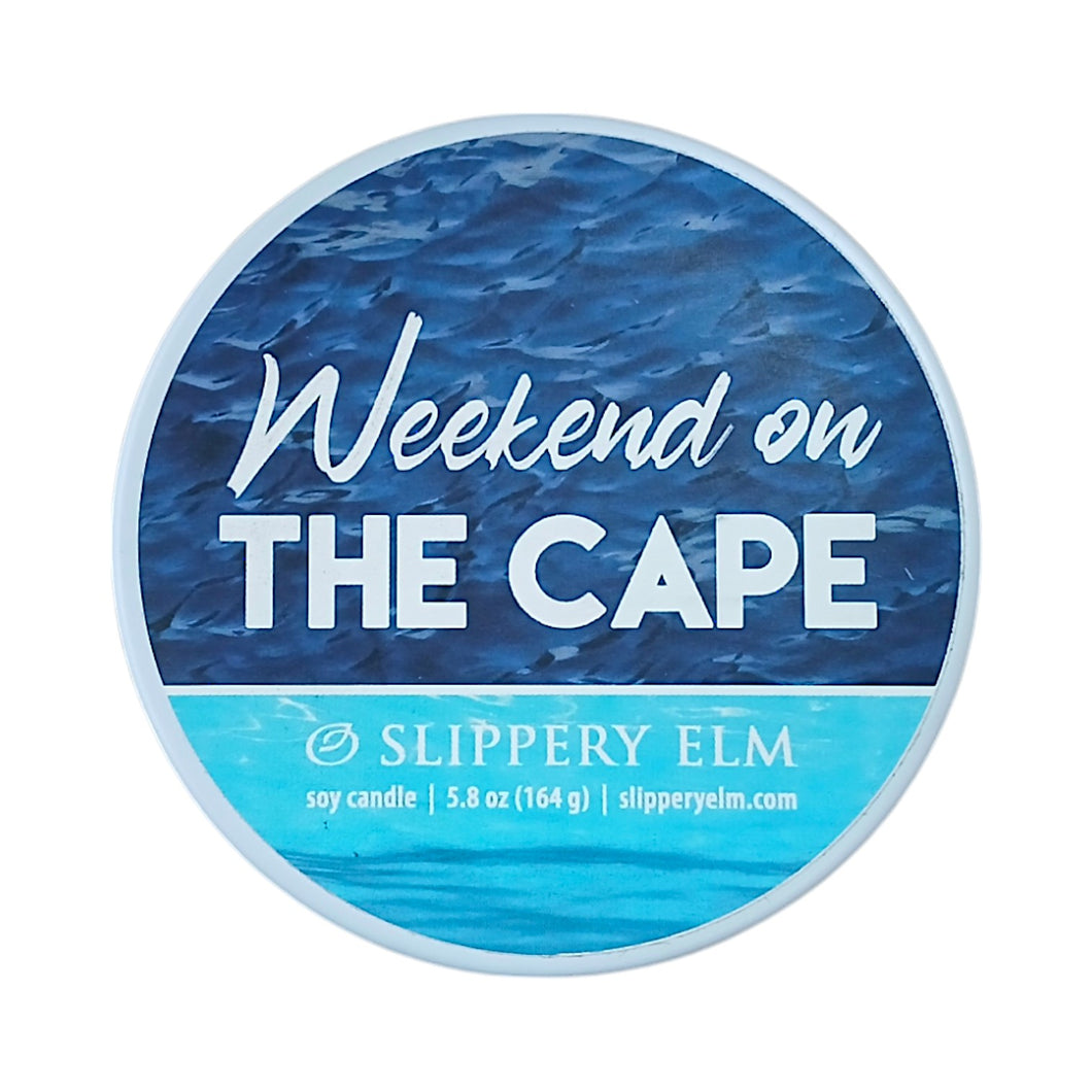 Weekends 5.8oz Coastal Life.Style Candle Tin