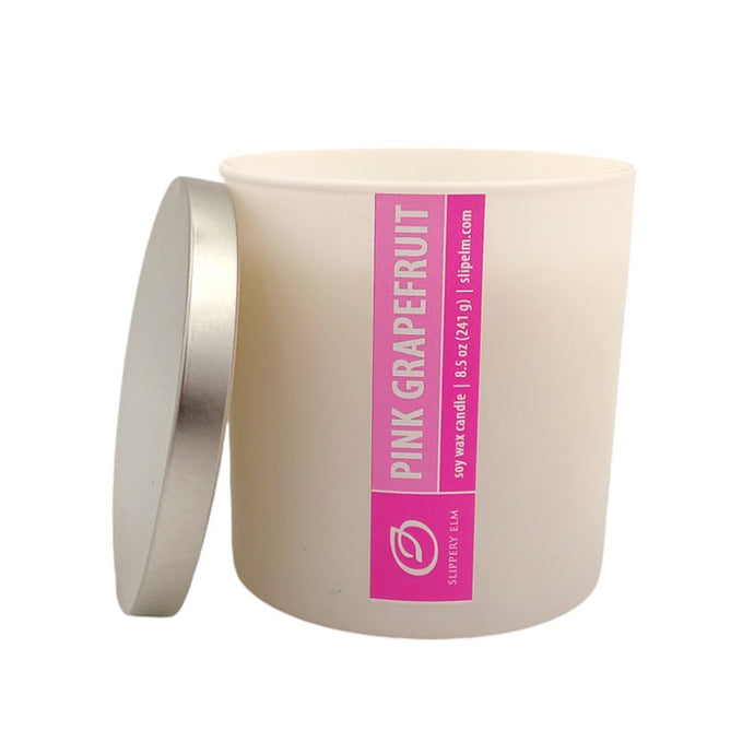 Pink Grapefruit 8.5oz Matte White Candle