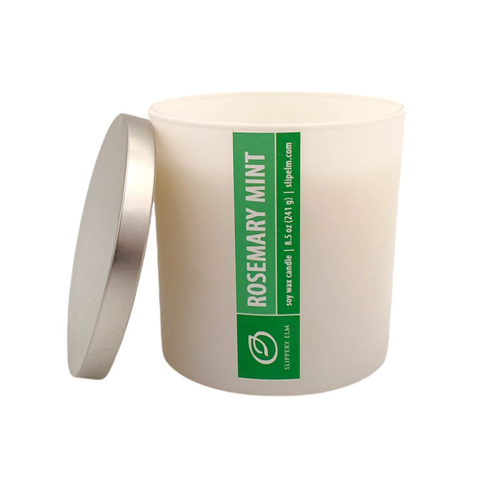 Rosemary Mint 8.5oz Matte White Candle