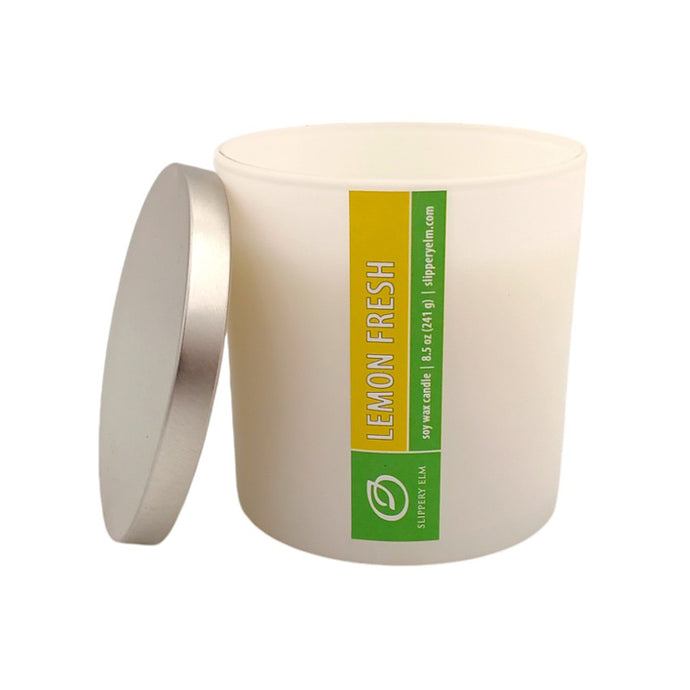 Lemon Fresh 8.5oz Matte White Candle