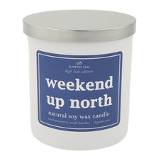 Load image into Gallery viewer, Weekend Up North 9oz Boardwalk Series Candle