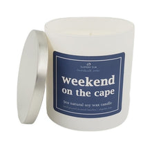 Load image into Gallery viewer, Weekend on the Cape 9oz Boardwalk Series Candle