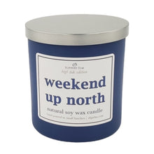 Load image into Gallery viewer, Weekend Up North 9oz Boardwalk Series Candle