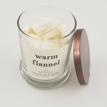 Load image into Gallery viewer, Warm Flannel Soy Wax Melt Brittle