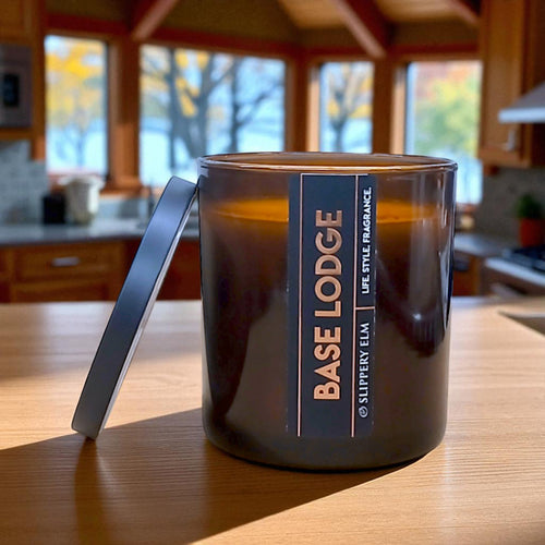 Base Lodge 8.5oz Lodge LifeStyle Glass Candle