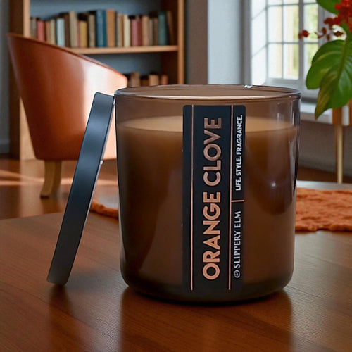 Orange Clove 8.5oz Lodge LifeStyle Glass Candle