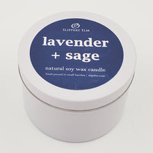 Load image into Gallery viewer, Lavender + Sage Simplicity Series Candle Tin