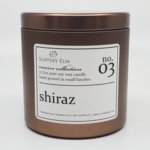 Load image into Gallery viewer, f.03/ Shiraz Reserve Collection 11.5oz Candle Tin