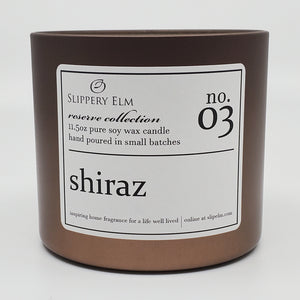 f.03/ Shiraz Reserve Collection 11.5oz Candle Tin