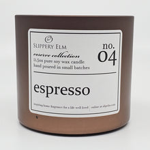 Load image into Gallery viewer, f.04/ Espresso Reserve Collection 11.5oz Candle Tin