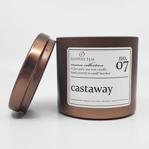 f.07/ Castaway Reserve Collection 11.5oz Candle Tin