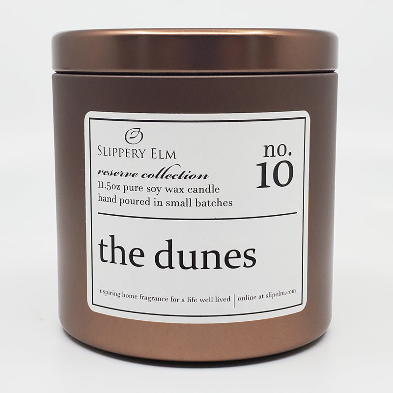 f.10/ The Dunes Reserve Collection 11.5oz Candle Tin