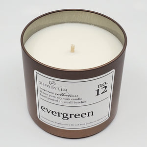 f.12/ Evergreen Reserve Collection 11.5oz Candle Tin